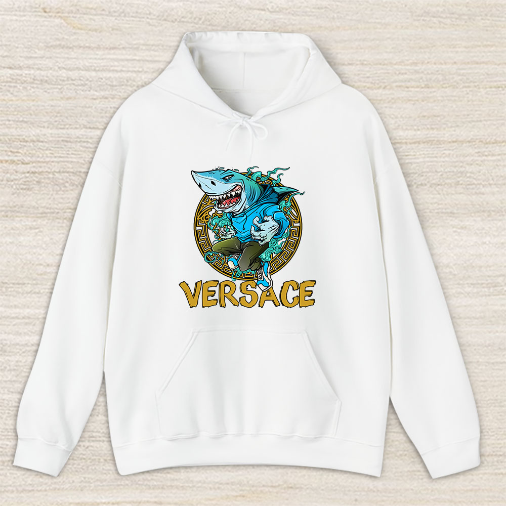 Cartoon Shark Versace Unisex Hoodie TAH5479