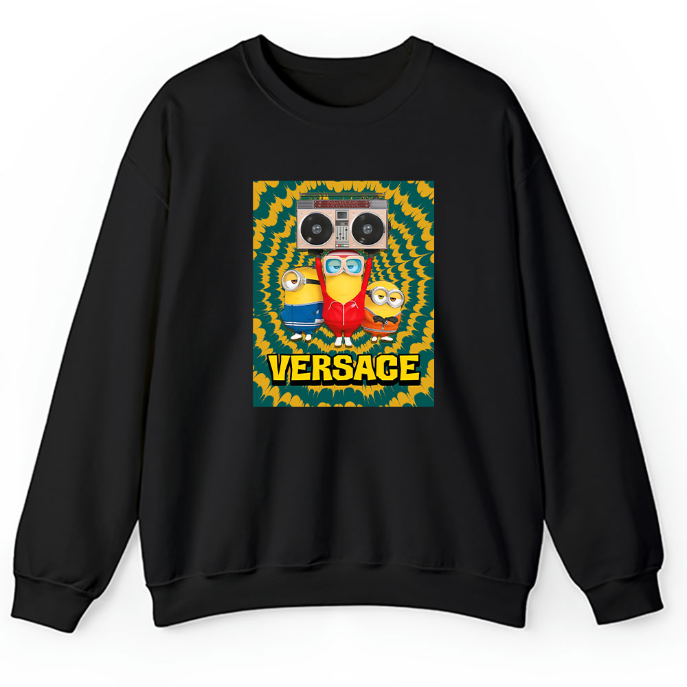 Minions Despicable Me Tie Dye Versace Brand Unisex Sweatshirt BTN5532