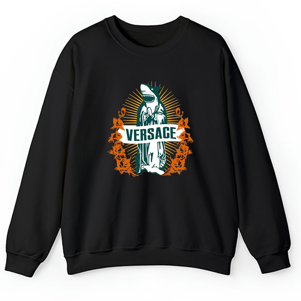 Cartoon Shark Versace Brand Unisex Sweatshirt BTN5480