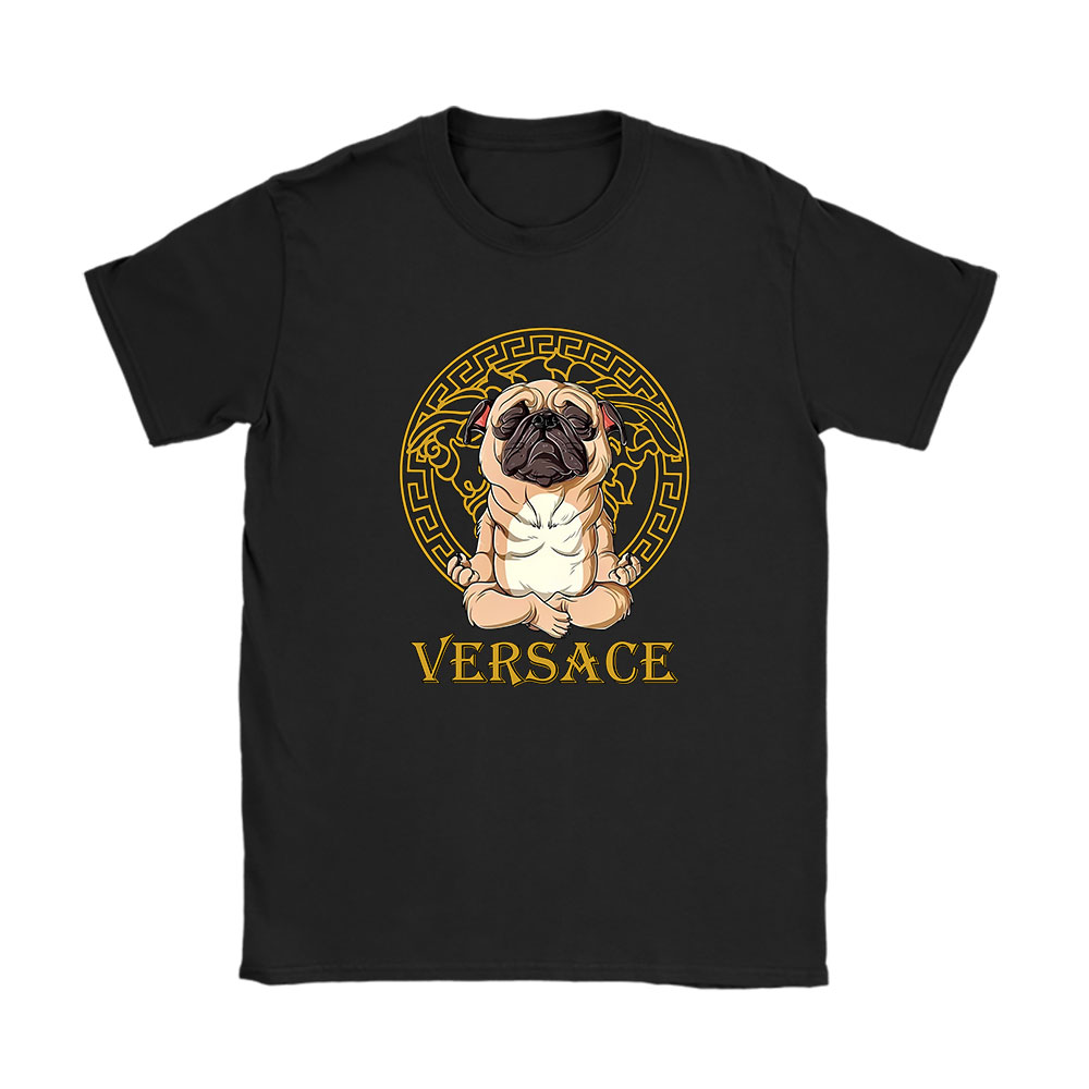 Cartoon Pug Dog Versace Unisex T-Shirt BN5465