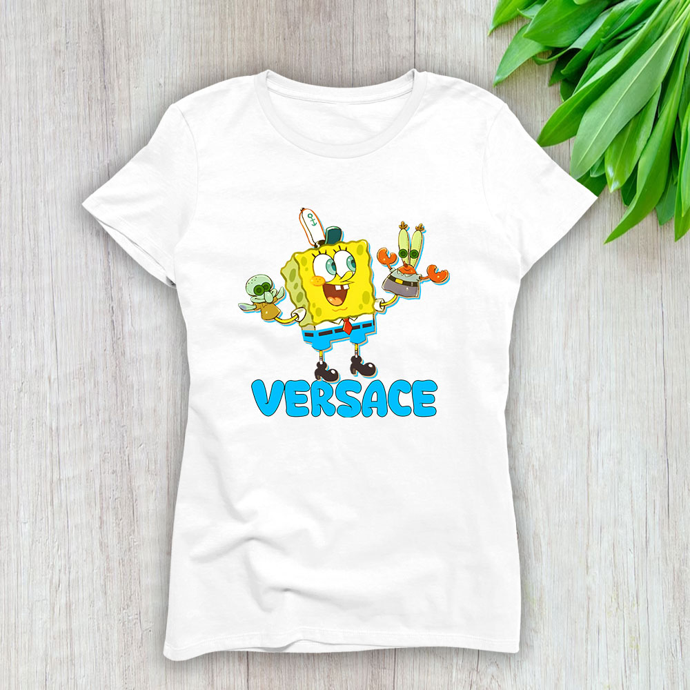 Spongebob Versace Brand Lady T-Shirt Women TLT4118