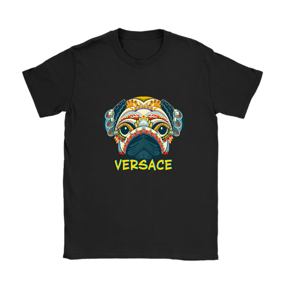 Cartoon Pug Dog Versace Unisex T-Shirt BN5464