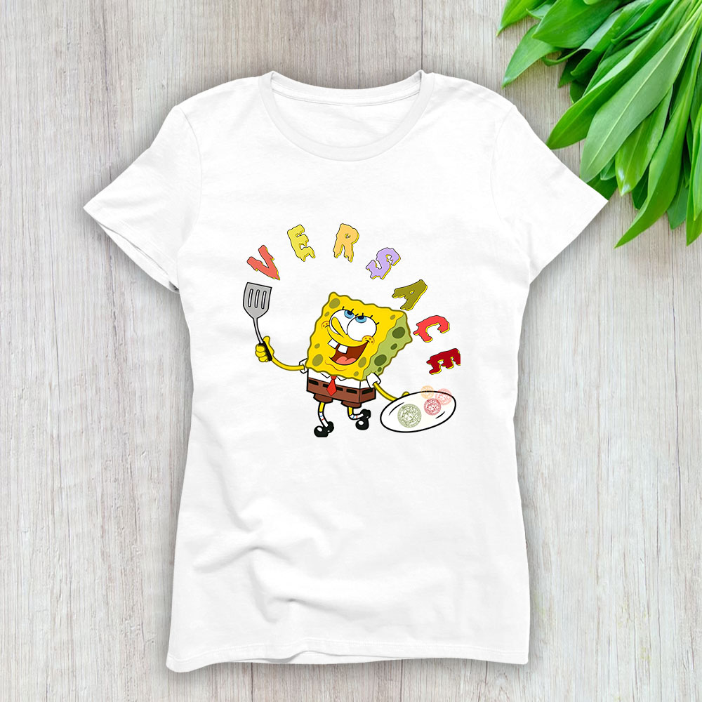 Spongebob Versace Brand Lady T-Shirt Women TLT4115