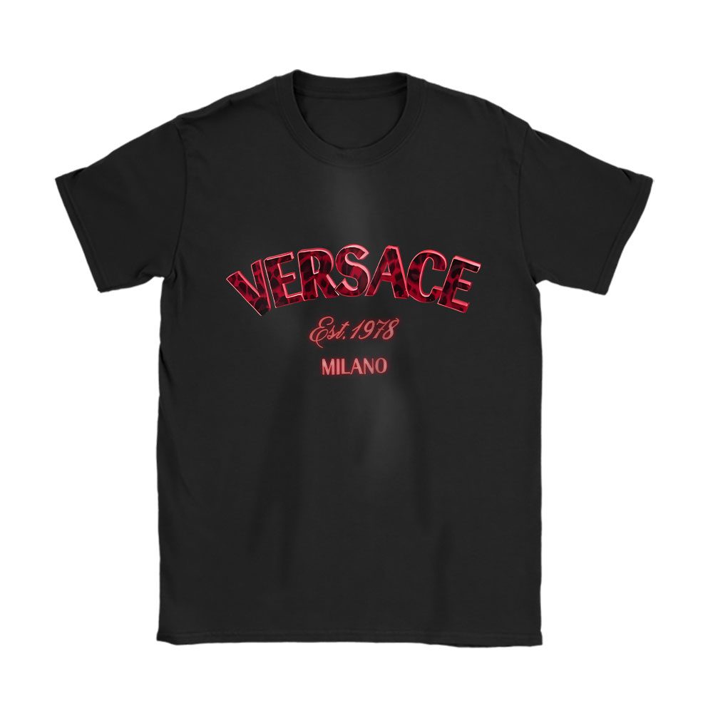 Versace Wild Stamp Versace Unisex T-Shirt Cotton Tee BN23353
