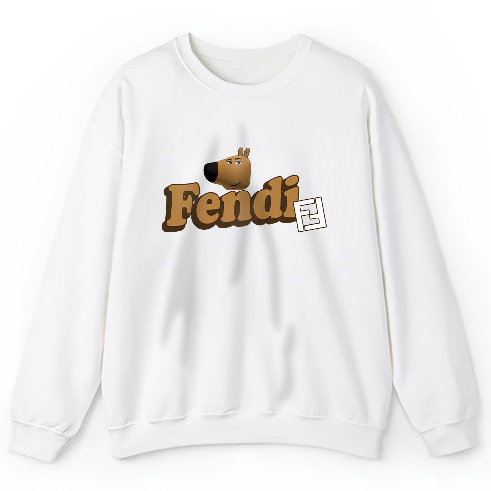 Chill Out Chill Guy Dog Meme Luxury Brand Fendi Unisex Sweatshirt BTN24328