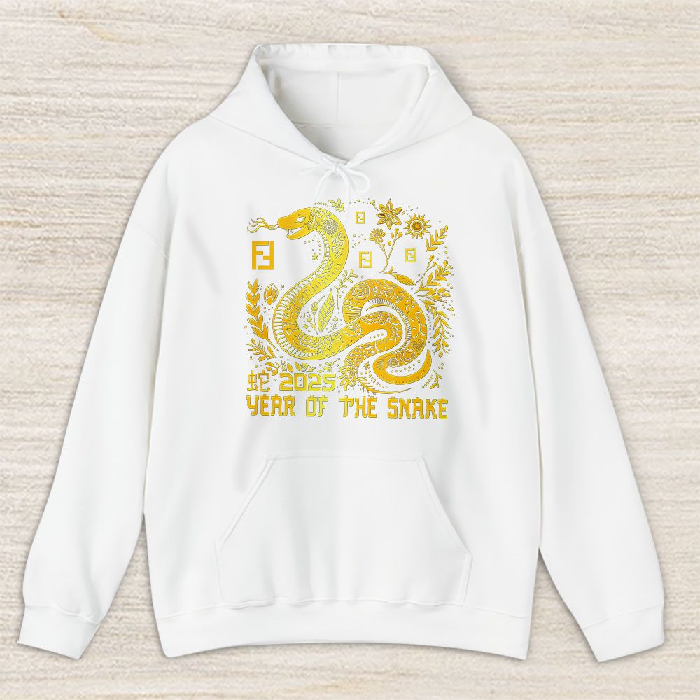 Happy Chinese New Year Gold Snake Fendi Unisex Hoodie TAH23323
