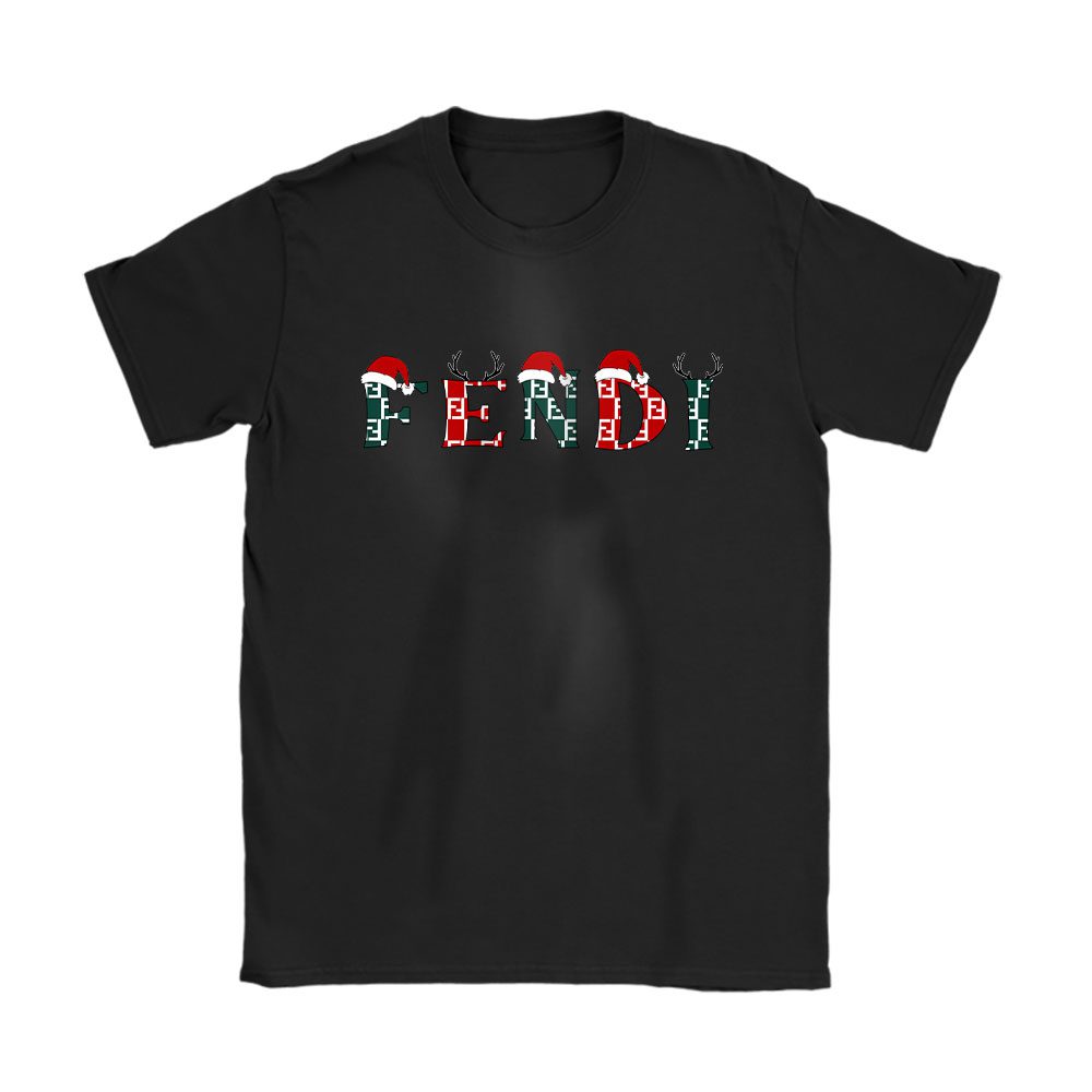 Christmas Luxury Brand Fendi Unisex T-Shirt Cotton Tee BN19596