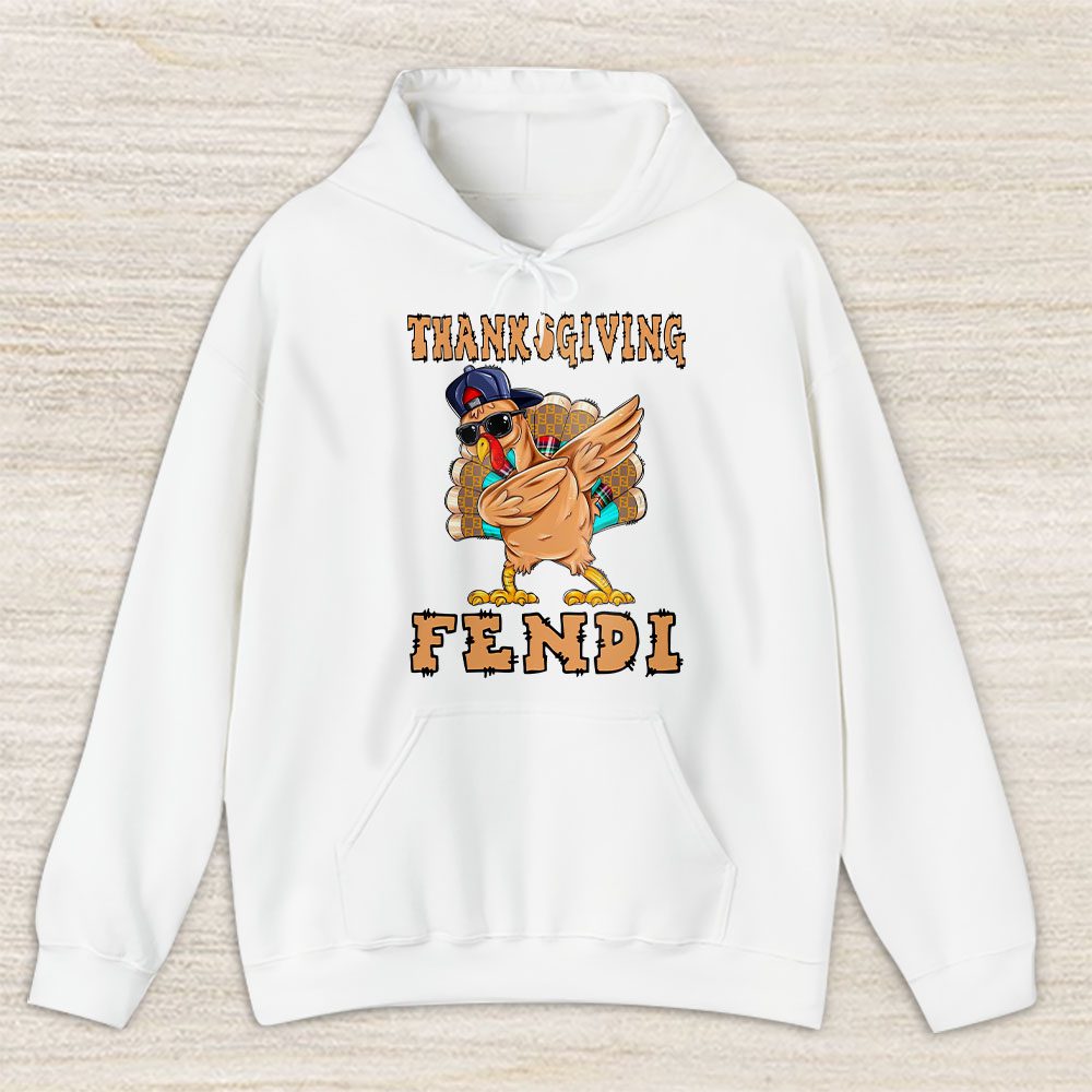 Retro Thanksgiving Turkey Dabbing Fendi Unisex Hoodie TAH19387