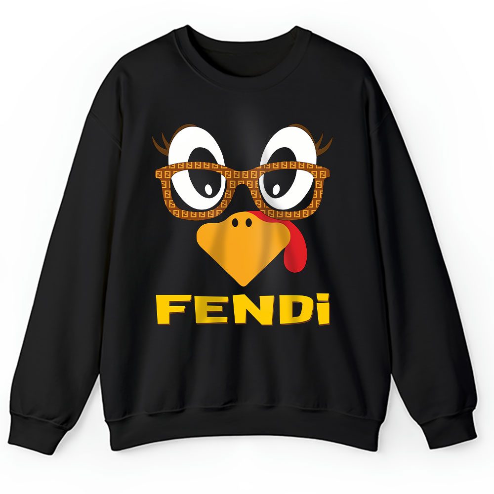 Cute Turkey Fall Thanksgiving Fendi Unisex Sweatshirt BTN18192