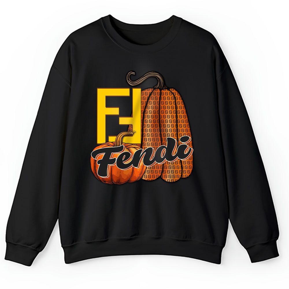 Retro Fall Bundle Pumpkin Thanksgiving Fendi Unisex Sweatshirt BTN18220