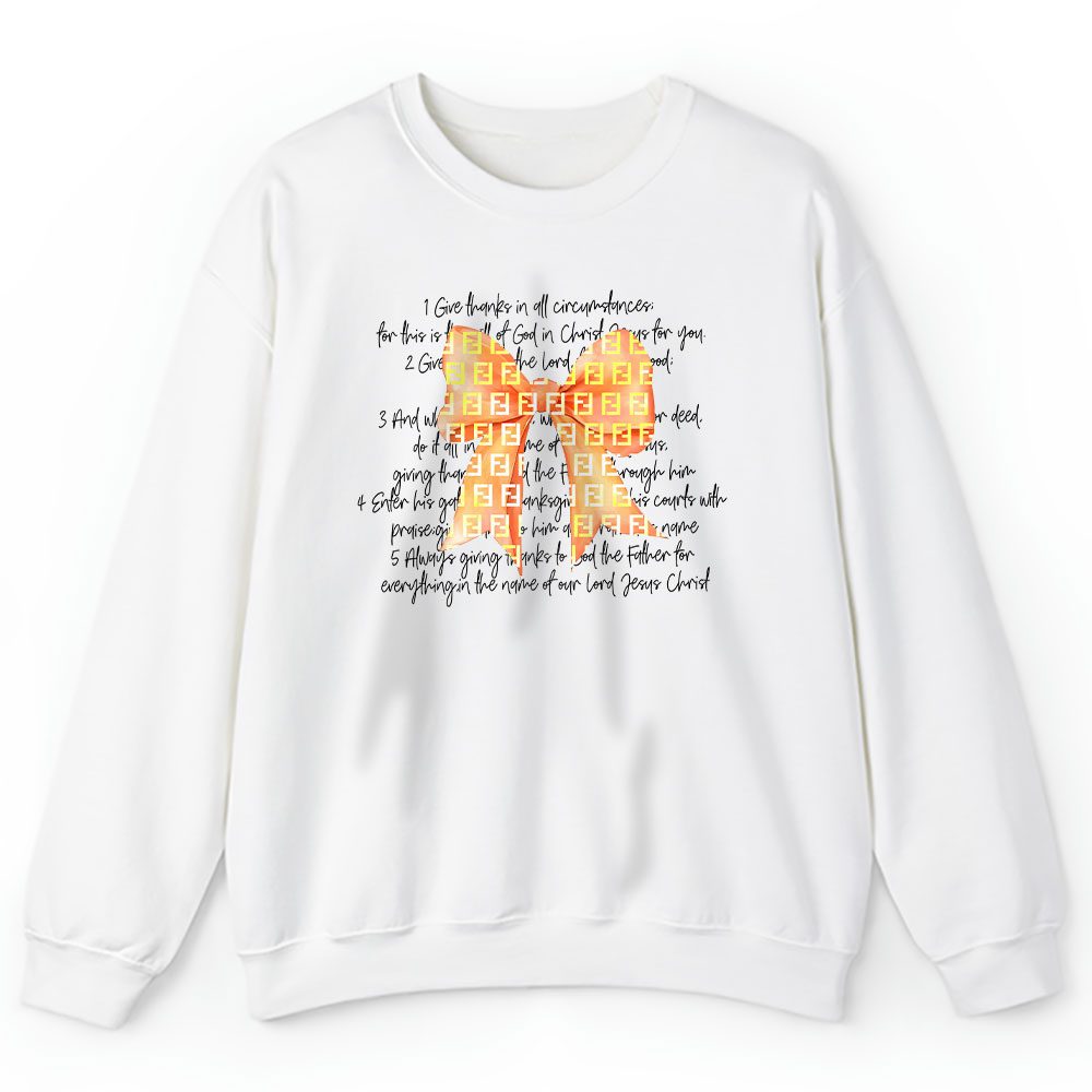 Thanksgiving Coquette Bow Fall Vibes Fendi Unisex Sweatshirt BTN18240