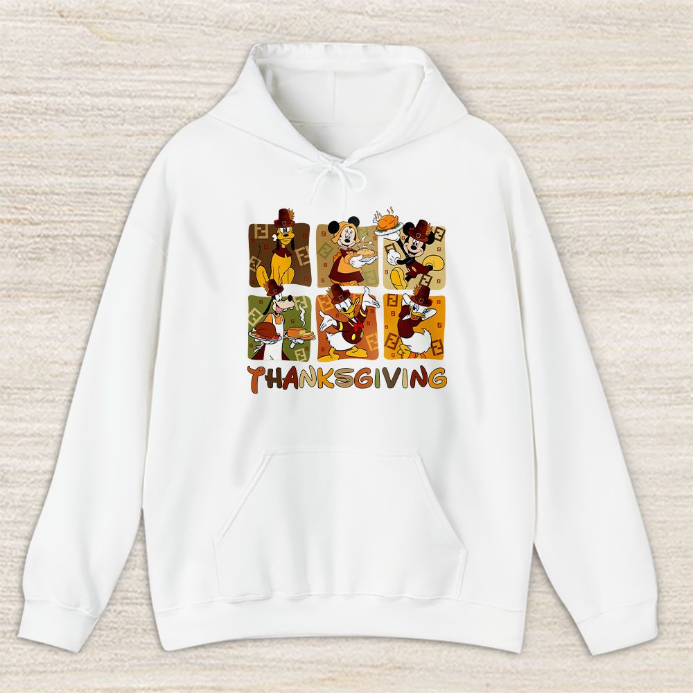 Disney Mickey Mouse Thanksgiving Fendi Unisex Hoodie TAH17730