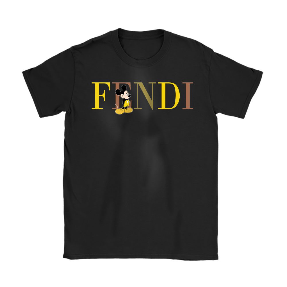 Mickey Mouse Fendi Unisex T-Shirt Cotton Tee BN17050