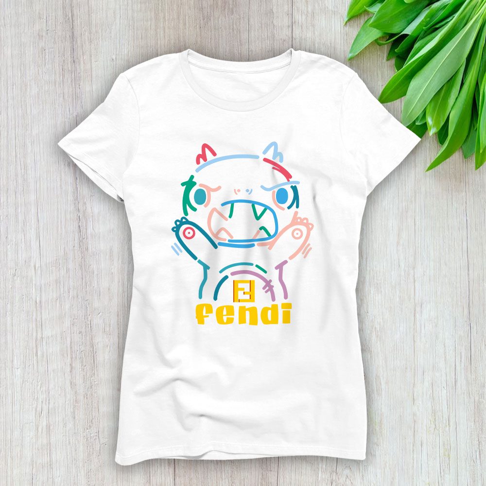 Crayon Dino Fendi Lady T-Shirt Women BTN15073