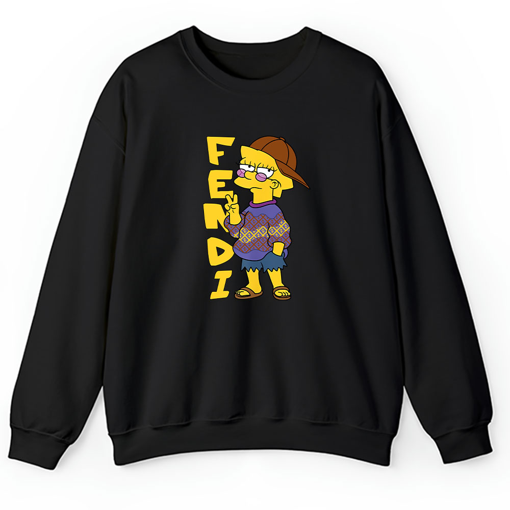 The Simpsons Lisa Simpson Fendi Unisex Sweatshirt BTN14075