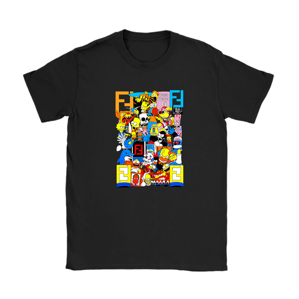 The Simpsons Treehouse Of Horror Fendi Unisex T-Shirt Cotton Tee BN14089