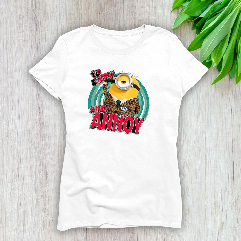 Minions Despicable Me Fendi Lady T-Shirt Women BTN13476