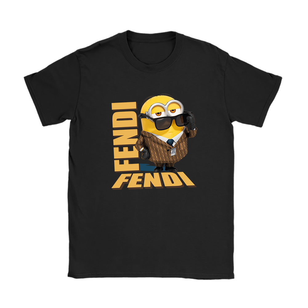 Minions Despicable Me Fendi Unisex T-Shirt Cotton Tee BN13634