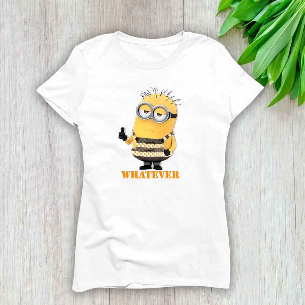 Minions Despicable Me Thumbs Up Whatever Graphic Fendi Lady T-Shirt Women BTN14056