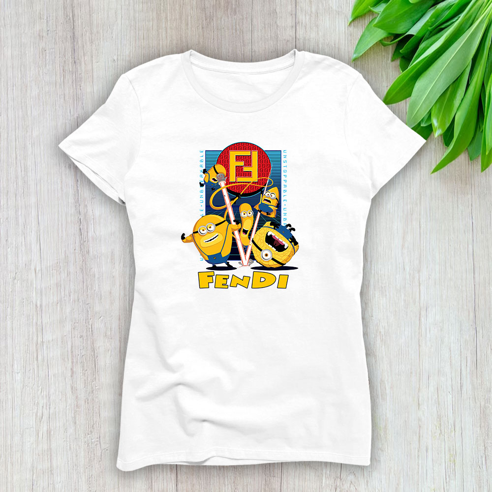 Minions Despicable Me Fendi Lady T-Shirt Women BTN13475