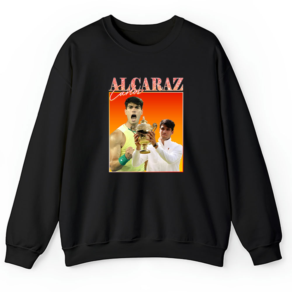 Carlos Alcaraz Winner Wimbledon 2024 X Alcarazarmy X Defending Champion Unisex Sweatshirt BTN12564