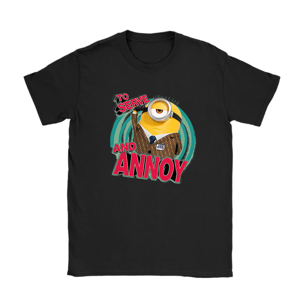 Minions Despicable Me Fendi Unisex T-Shirt Cotton Tee BN13476