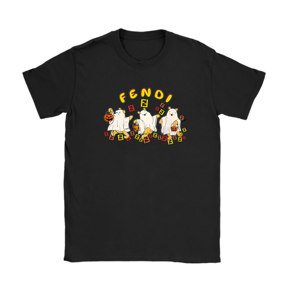 Retro Pooh Ghost Halloween Fendi Unisex T-Shirt Cotton Tee BN10117