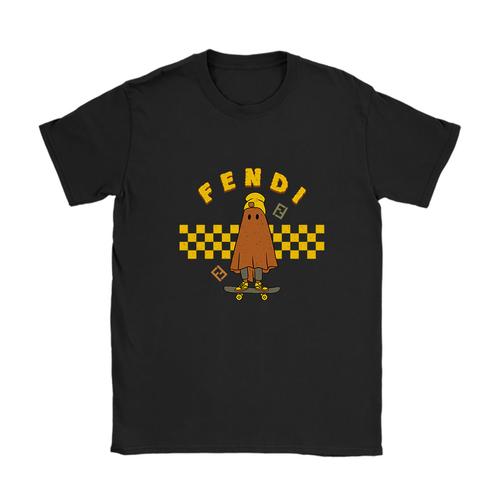 Retro Spooky Halloween Shirt Fendi Unisex T-Shirt Cotton Tee BN10149