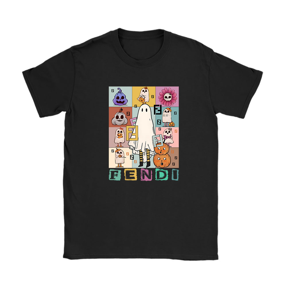 Retro Spooky Halloween Shirt Fendi Unisex T-Shirt Cotton Tee BN10151