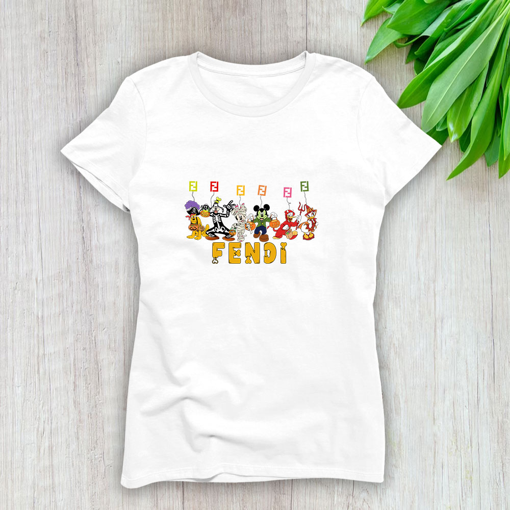 Mickey Happy Halloween Fendi Lady T-Shirt Women BTN9289