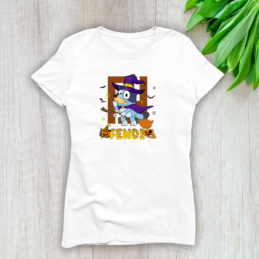 Bluey Happy Halloween Fendi Lady T-Shirt Women BTN9259