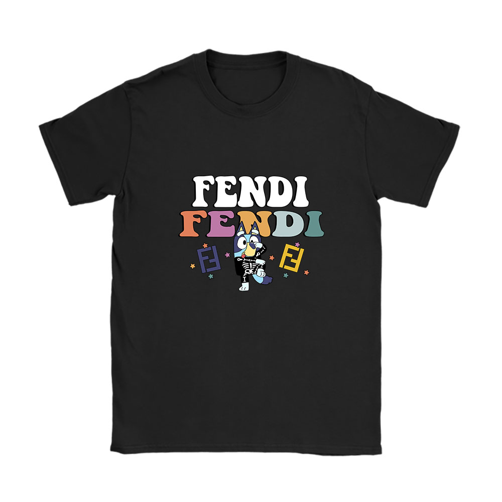Bluey Happy Halloween Fendi Unisex T-Shirt Cotton Tee BN9258