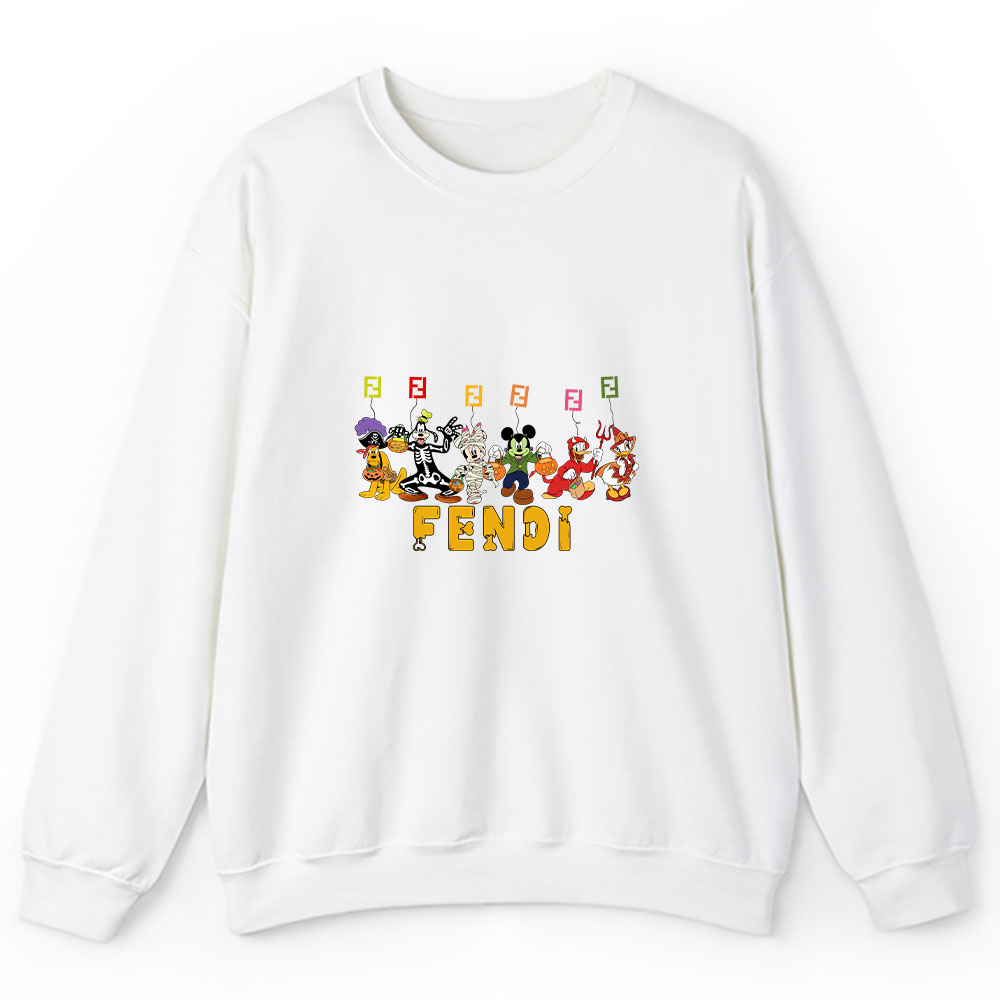 Mickey Happy Halloween Fendi Unisex Sweatshirt BTN9289