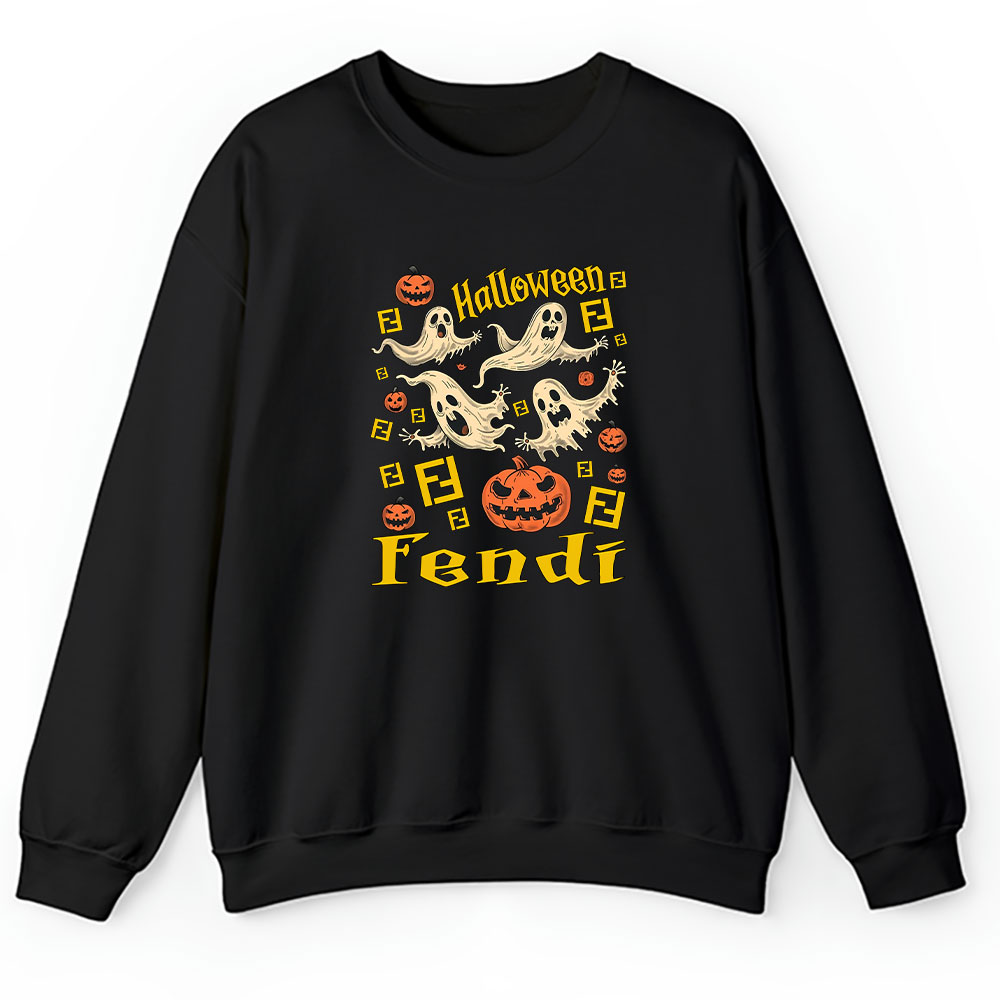 Retro Spooky Halloween Shirt Fendi Unisex Sweatshirt BTN9300