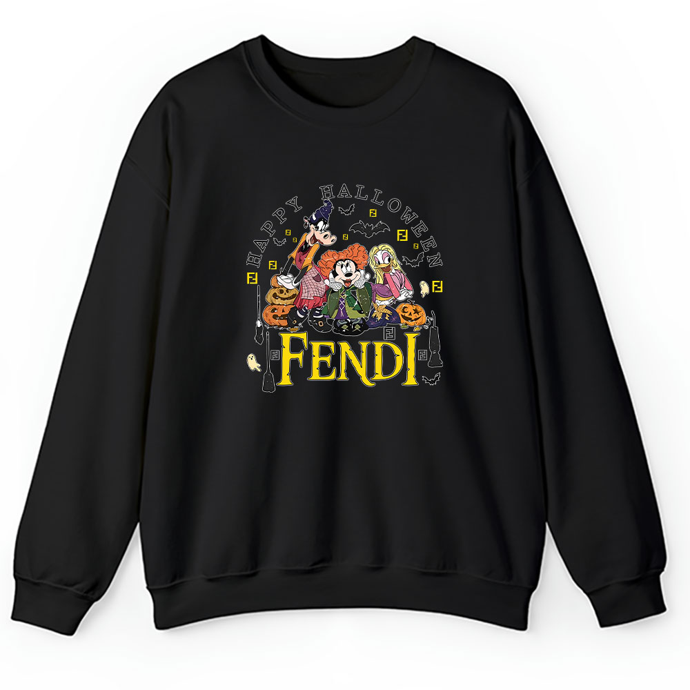 Mickey Happy Halloween Fendi Unisex Sweatshirt BTN9290