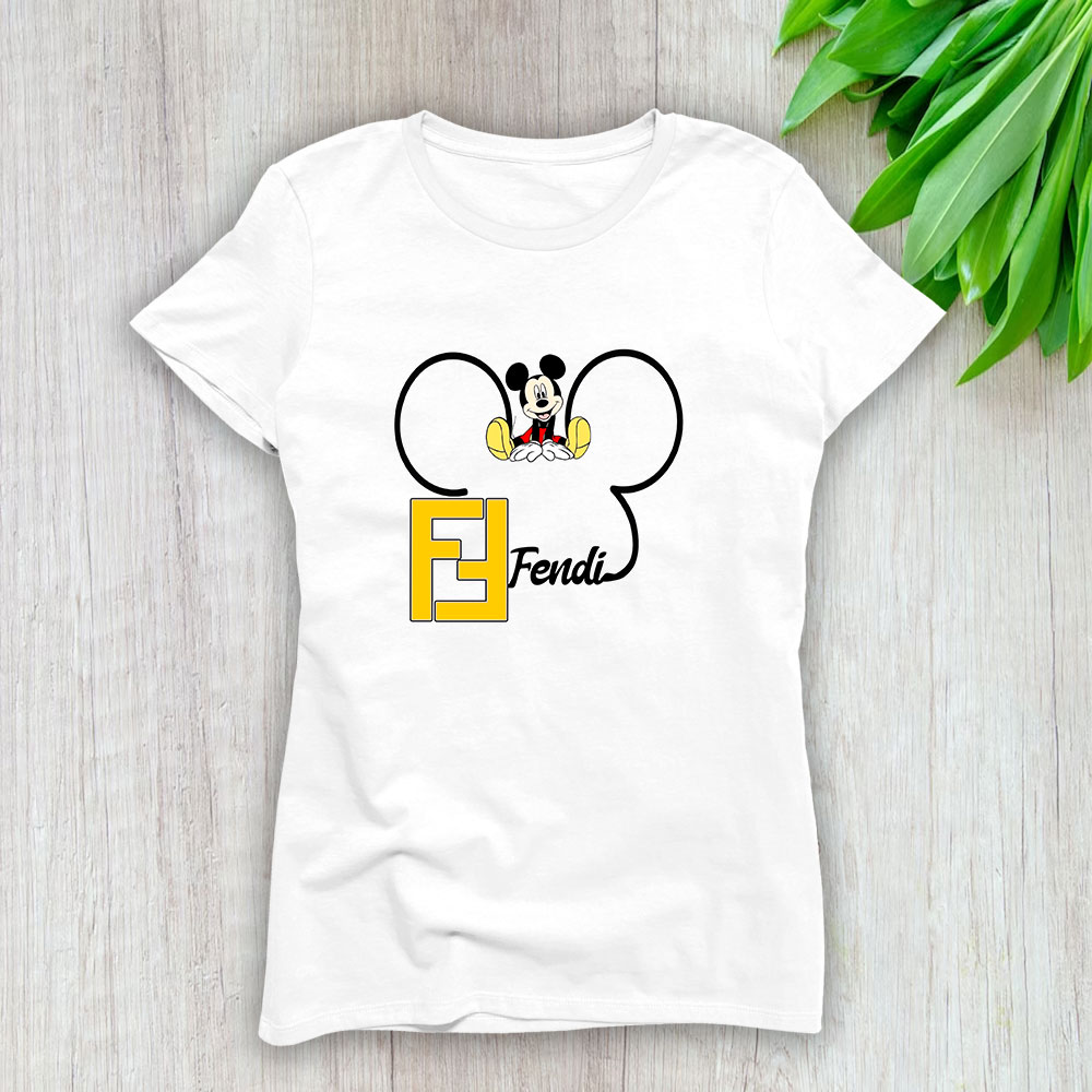 Mickey Mouse Fendi Lady T-Shirt Women BTN8273