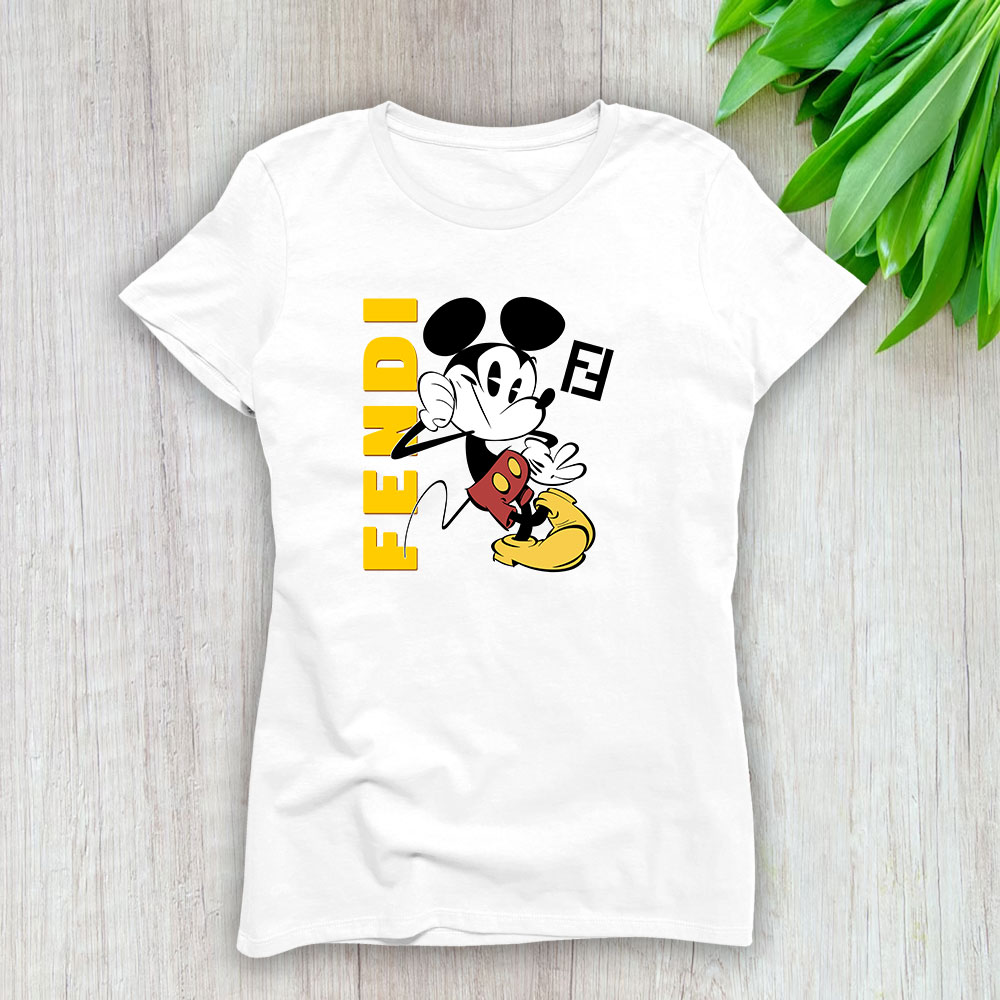 Mickey Mouse Fendi Lady T-Shirt Women BTN8268