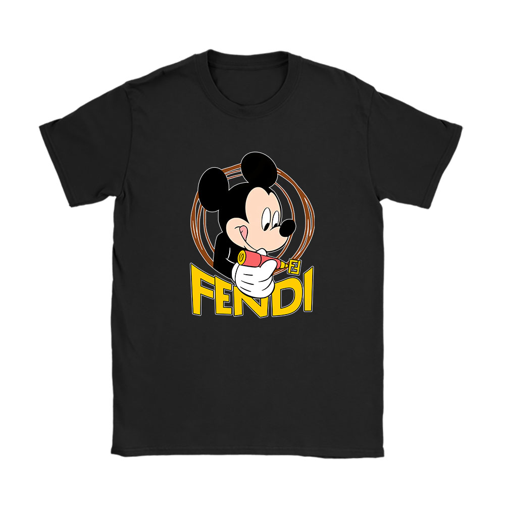 Mickey Mouse Fendi Unisex T-Shirt Cotton Tee BN8269