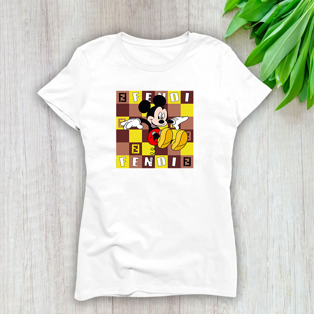 Mickey Mouse Fendi Lady T-Shirt Women BTN8265