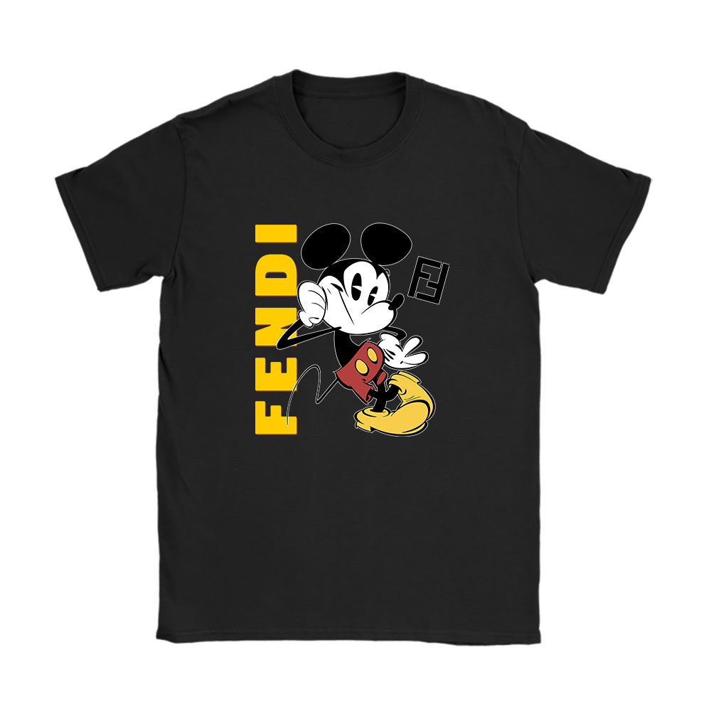 Mickey Mouse Fendi Unisex T-Shirt Cotton Tee BN8268