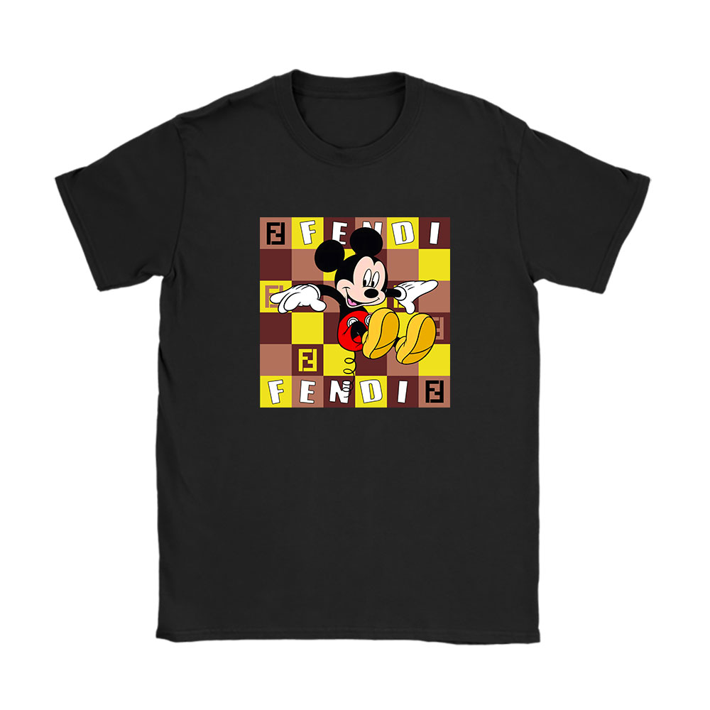 Mickey Mouse Fendi Unisex T-Shirt Cotton Tee BN8265