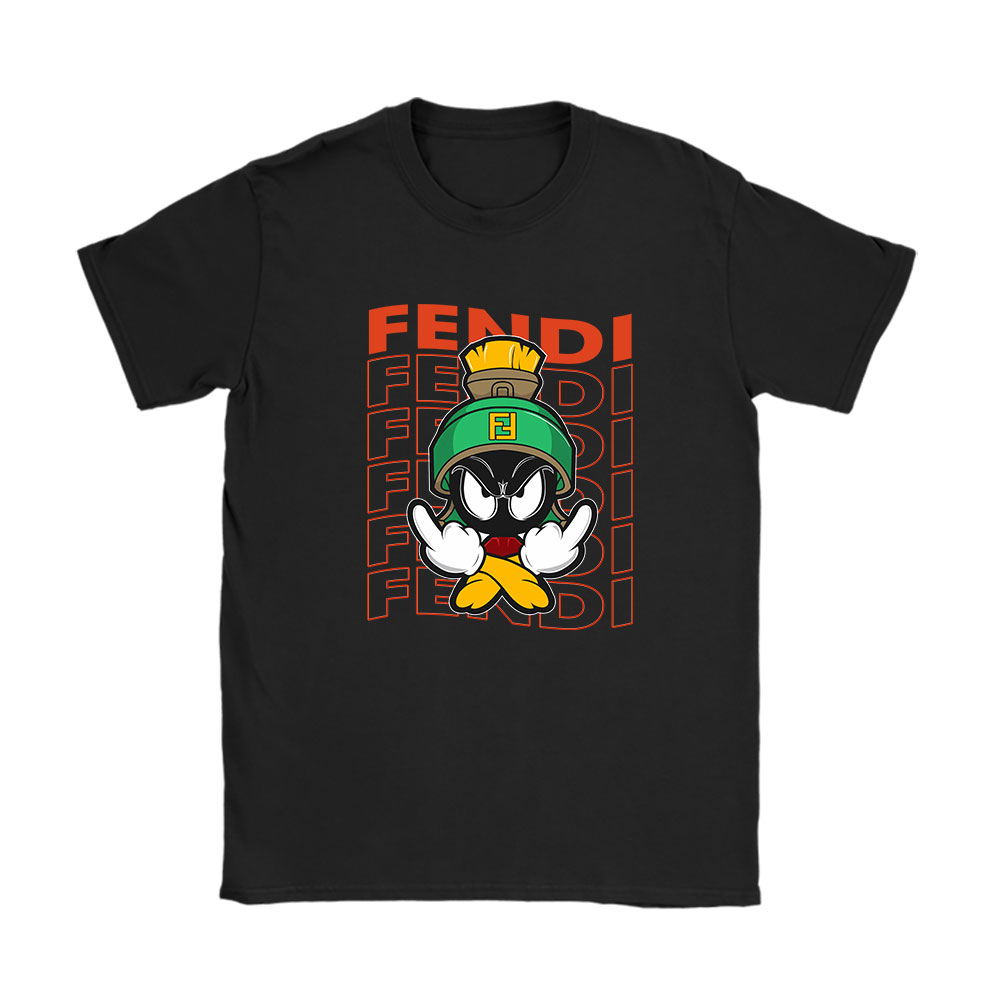 Marvin The Martian Fendi Unisex T-Shirt Cotton Tee BN8317