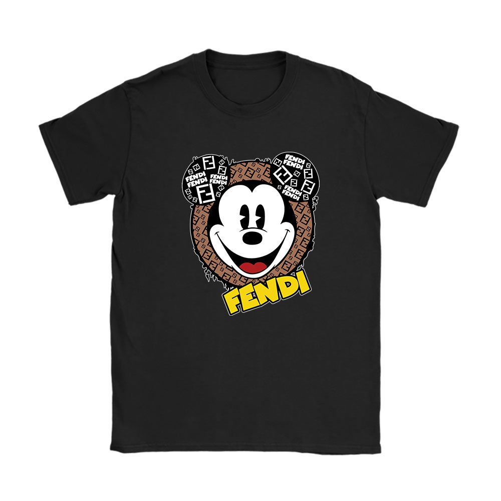 Mickey Mouse Fendi Unisex T-Shirt Cotton Tee BN7073