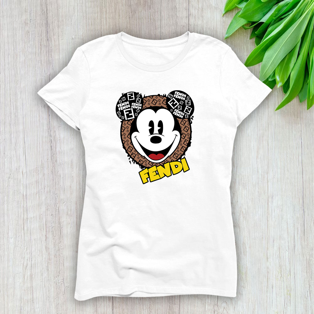 Mickey Mouse Fendi Lady T-Shirt Women BTN7073