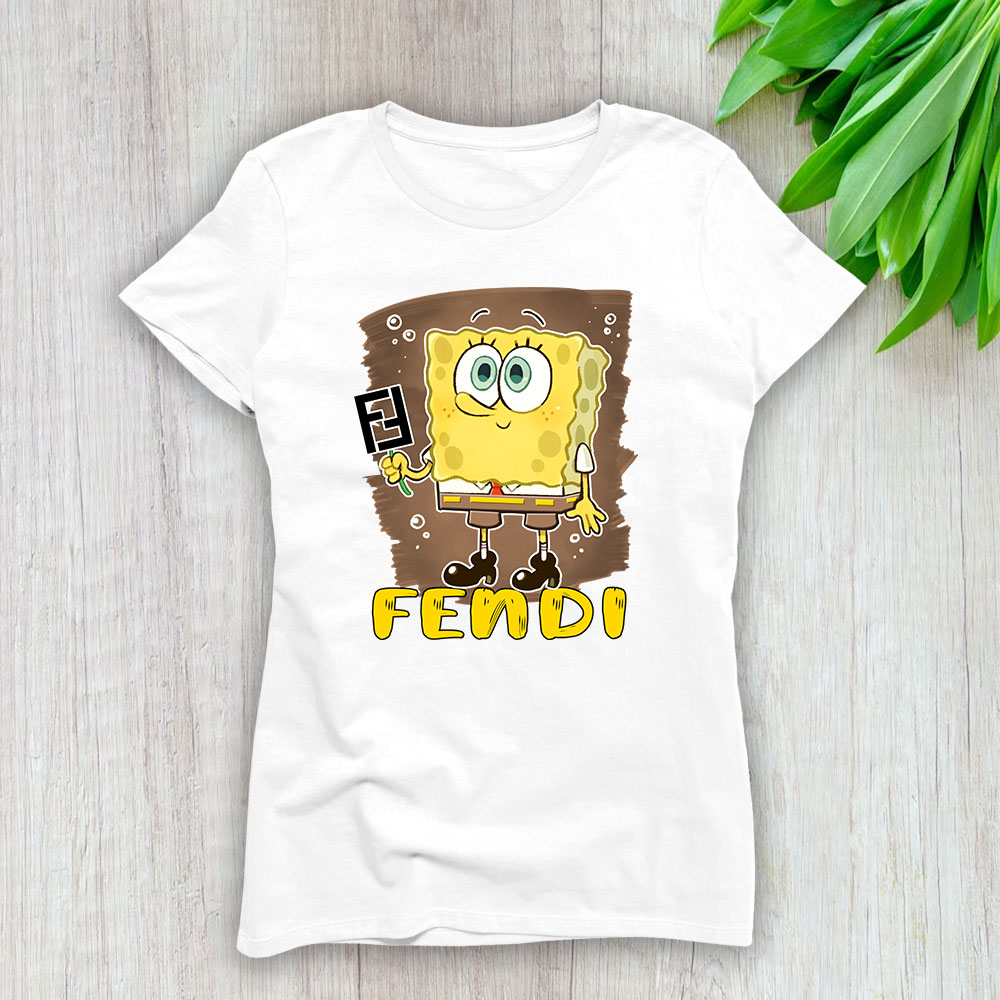 Spongebob Fendi Brand Lady T-Shirt Women TLT4048