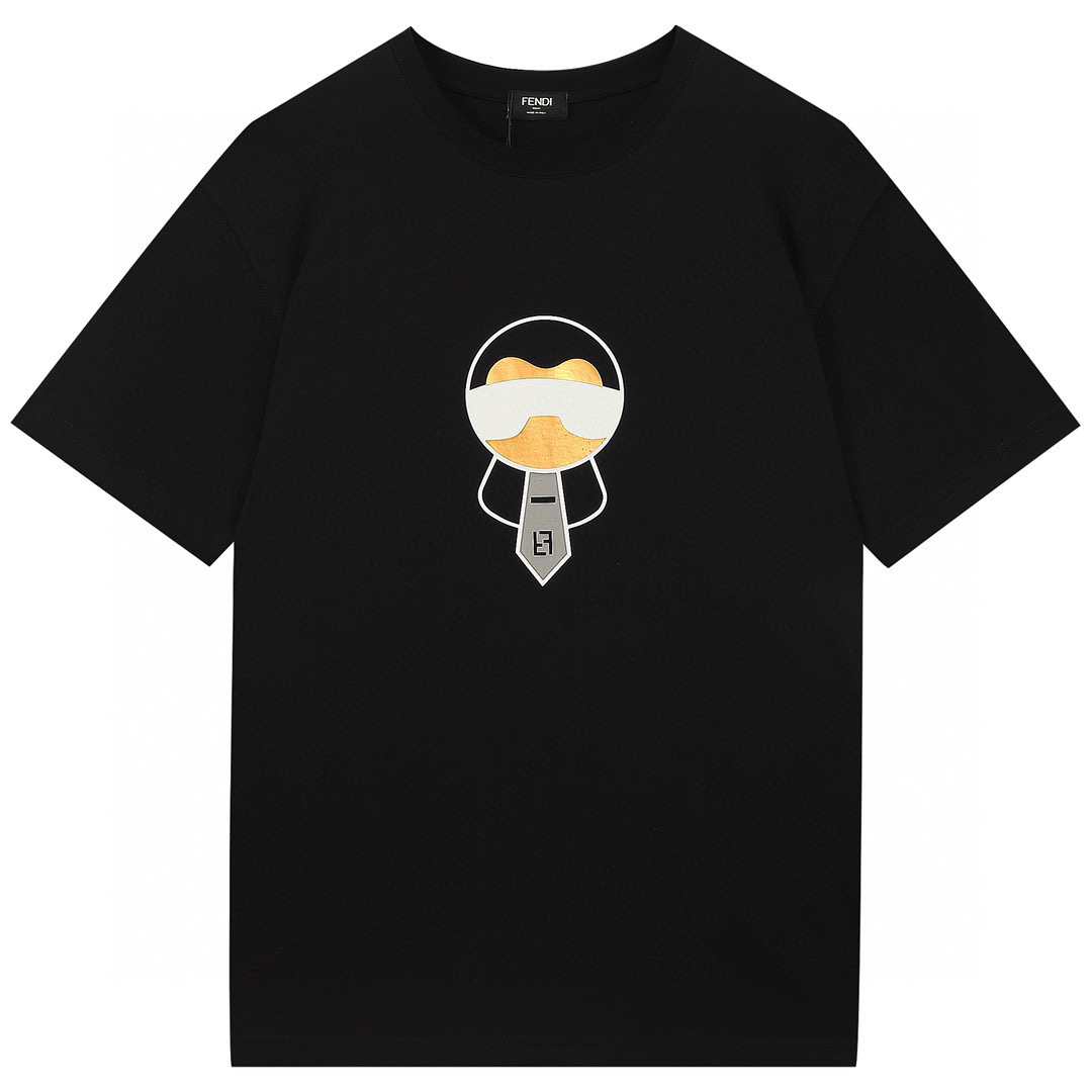 Fendi Monogram Fade Print Tee Unisex T-Shirt FTS353