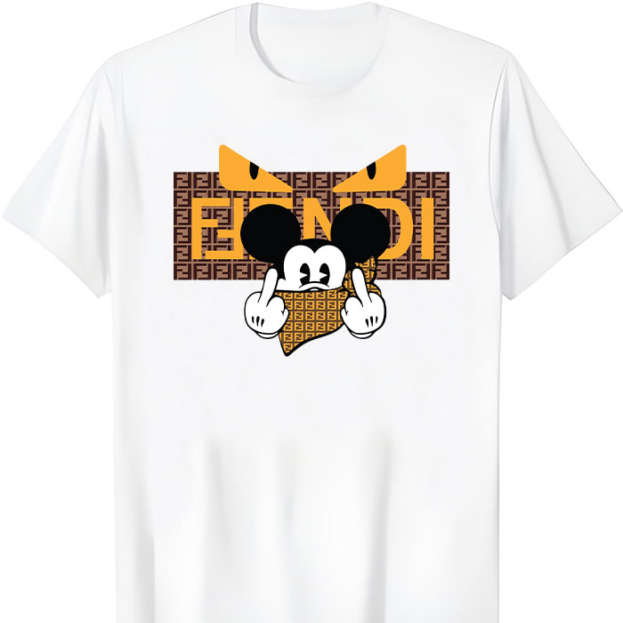 Fendi Diabolic Eyes Mickey Mouse Unisex T-Shirt TTB2553