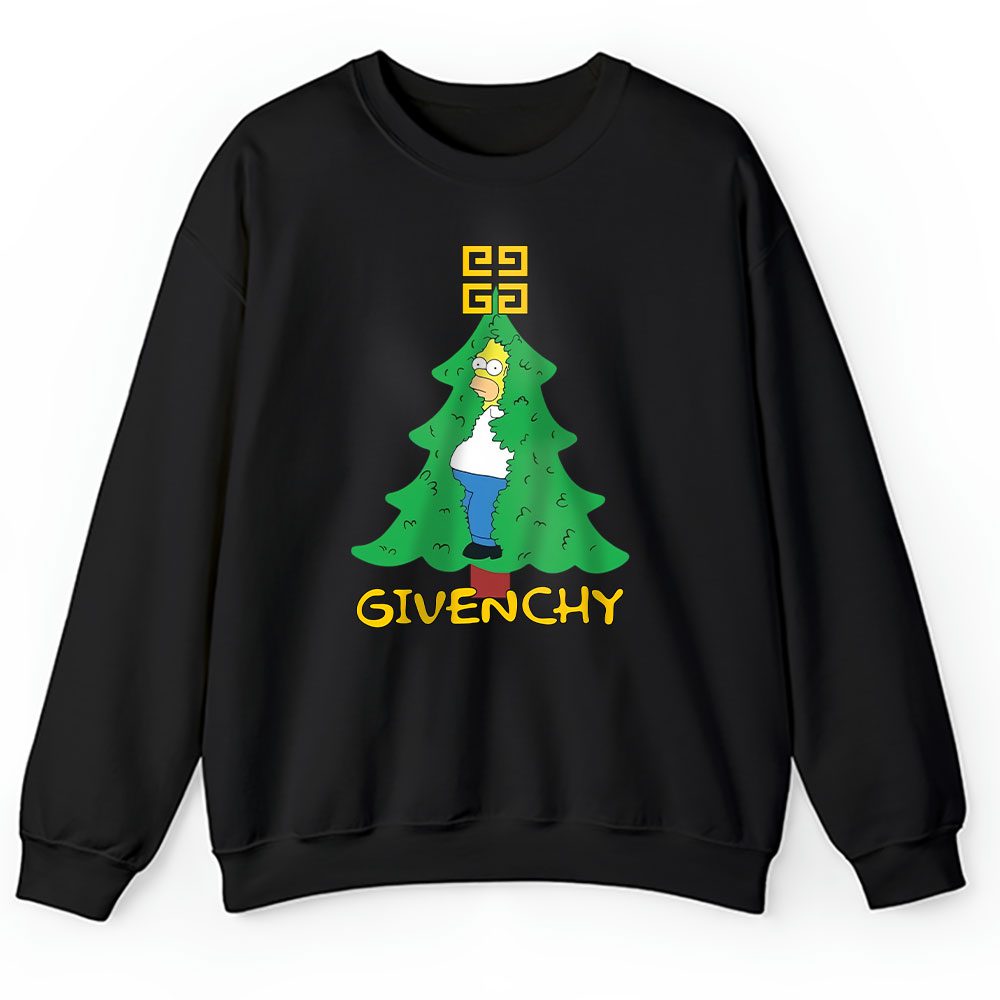 Homer Simpson Christmas Tree Givenchy Unisex Sweatshirt BTN23334