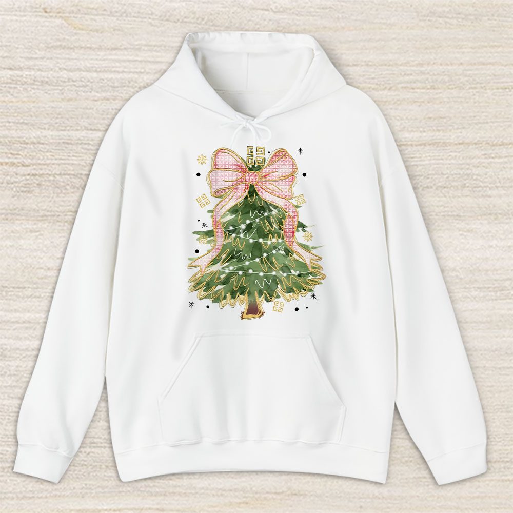 Merry Christmas Coquette Bow Christmas Tree Givenchy Unisex Hoodie TAH19497