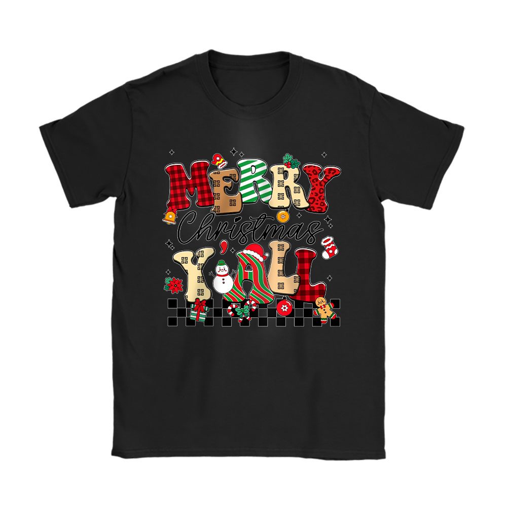 Retro Merry Christmas Givenchy Unisex T-Shirt Cotton Tee BN19690